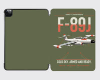 Thumbnail for F-89J Scorpion design on green army ipad tablet case