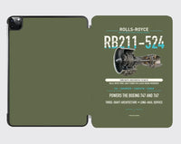 Thumbnail for RB211-524 design on green army ipad tablet case