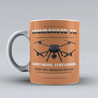 Thumbnail for Commander 3XL Mug design on orange draganfly
