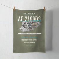 Thumbnail for AE 2100D3 design on green army towel