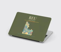 Thumbnail for Reus Airport (REU) design on green army MacBook case