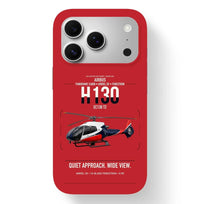 Thumbnail for Airbus H130 design on red magsafe iphone case, for iPhone 17 Pro