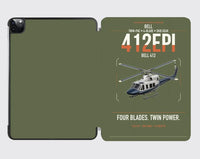 Thumbnail for Bell 412EPI design on green army ipad tablet case