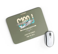 Thumbnail for Cessna 180J Skywagon design on green army rectangle mouse pad