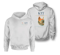 Thumbnail for Kittilä Airport (KTT) design on white double-side hoodie