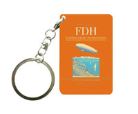 Thumbnail for Bodensee-Airport Friedrichshafen (FDH) design on orange key chain