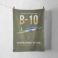Thumbnail for Martin B-10 design on green army towel