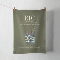 Thumbnail for Richmond International Airport (RIC) design on green army towel