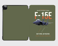 Thumbnail for F-15E Strike Eagle Deep Strike Any Weather design on green army ipad tablet case