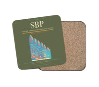 Thumbnail for San Luis Obispo County Regional Airport (SBP) design on green army 1 piece coaster