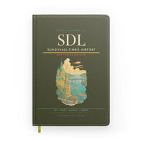 Thumbnail for Sundsvall-Timrå Airport (SDL) design on green army notebook