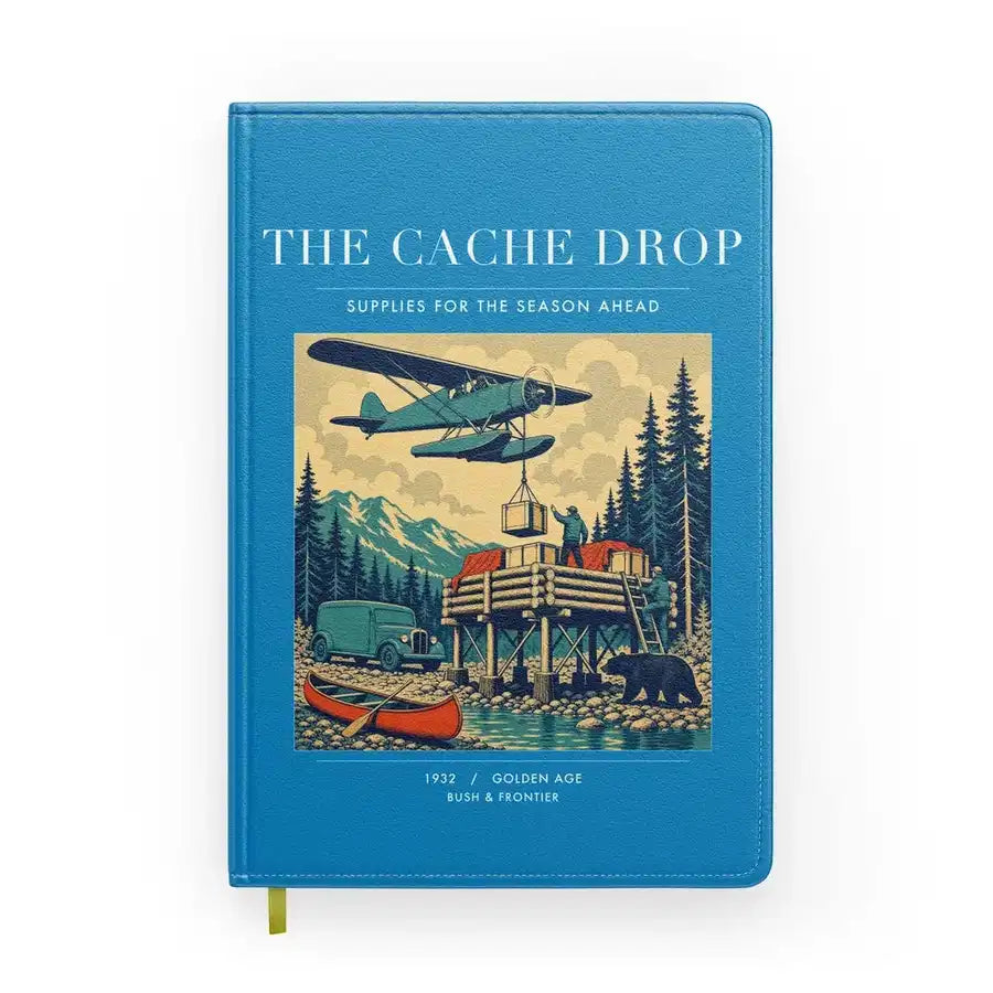 VINTAGE G4283 - The Cache Drop - Designed Notebooks design on turquoise