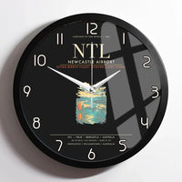 Thumbnail for Newcastle Airport NTL Wall-Clock Framed - Black