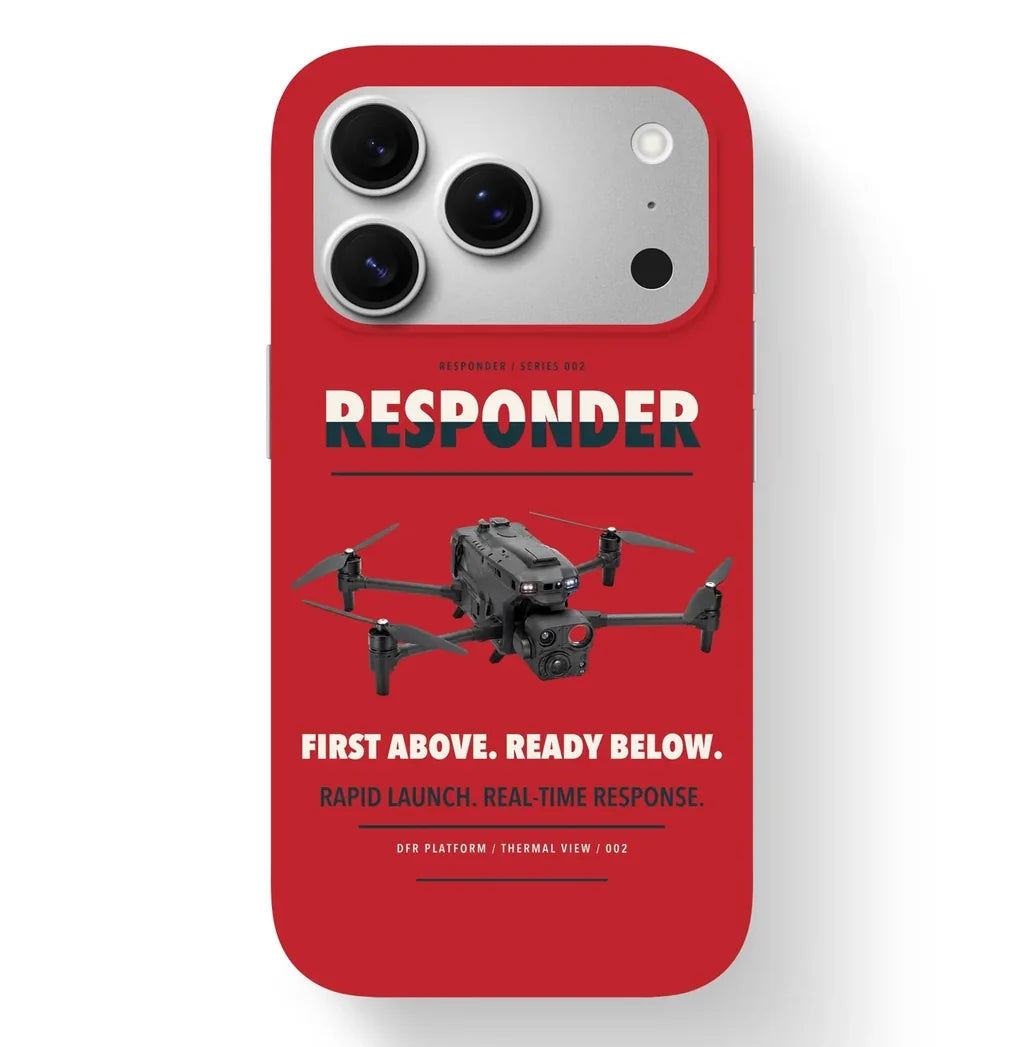 BRINC Responder Case design on red iphone case