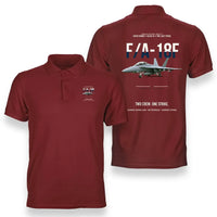 Thumbnail for F-A-18F SUPER HORNET design on red polo