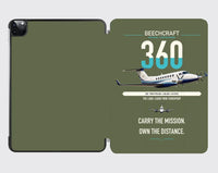 Thumbnail for Beechcraft King Air 360 design on green army ipad tablet case