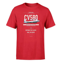 Thumbnail for Convair 580 design on red single side