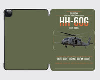 Thumbnail for Sikorsky HH-60G Pave Hawk design on green army ipad tablet case