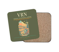 Thumbnail for Verona Villafranca Airport (VRN) design on green army 1 piece coaster