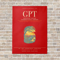 Thumbnail for GulfportBiloxi International Airport GPT - Canvas Framed - Red