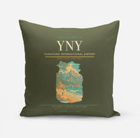 Thumbnail for Yangyang International Airport (YNY) design on green army pillow