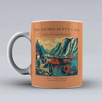 Thumbnail for VINTAGE G4185 - The Fjord Jetty Call - Ceramic Mug design on orange
