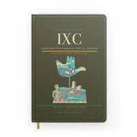 Thumbnail for Shaheed Bhagat Singh International Airport (IXC) design on green army notebook
