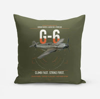 Thumbnail for Messerschmitt Bf 109G-6 design on green army pillow