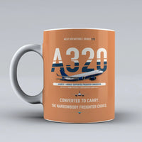 Thumbnail for A320P2F Mug design on orange airbus