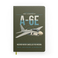Thumbnail for A-6E Intruder design on green army notebook