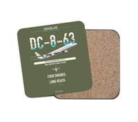 Thumbnail for Douglas DC-8-63 design on green army 1 piece coaster