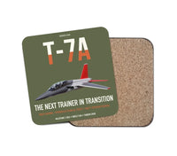 Thumbnail for T-7A Red Hawk design on green army 1 piece coaster