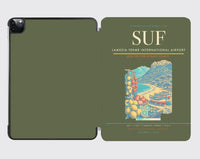 Thumbnail for Lamezia Terme International Airport (SUF) design on green army ipad tablet case