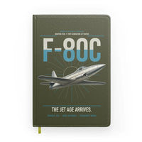 Thumbnail for F-80C Shooting Star design on green army notebook