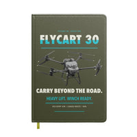 Thumbnail for DJI FlyCart 30 design on green army notebook