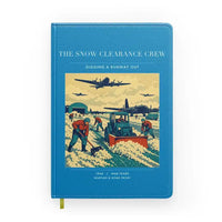 Thumbnail for VINTAGE G4523 - The Snow Clearance Crew - Designed Notebooks design on turquoise