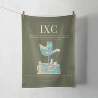 Thumbnail for Shaheed Bhagat Singh International Airport (IXC) design on green army towel