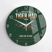 Thumbnail for Airbus Helicopters Tiger HAD design on dark green no frame wall clock