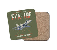 Thumbnail for F-A-18F Super Hornet design on green army 1 piece coaster