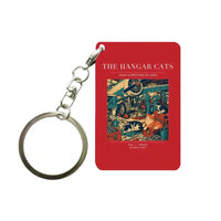 Thumbnail for VINTAGE G4137 - The Hangar Cats - Designed Key Chain design on red