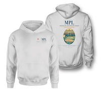 Thumbnail for Montpellier–Méditerranée Airport (MPL) design on white double-side hoodie