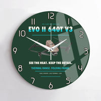 Thumbnail for Autel EVO II Dual 640T V3 design on dark green no frame wall clock