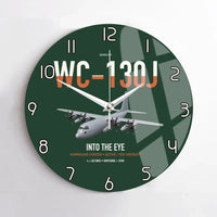 Thumbnail for WC-130J Hurricane Hunter design on dark green no frame wall clock