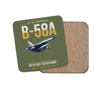 Thumbnail for B-58A Hustler design on green army 1 piece coaster