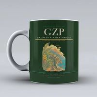 Thumbnail for Gazipasa-Alanya Airport (GZP) airport code design on dark green ceramic mug