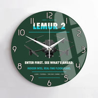 Thumbnail for BRINC LEMUR 2 design on dark green no frame wall clock