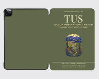 Thumbnail for Tucson International Airport (TUS) design on green army ipad tablet case