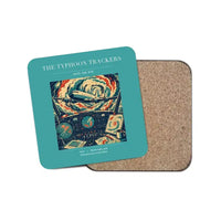Thumbnail for The Typhoon Trackers - Designed Coasters design on turquoise 1-piece