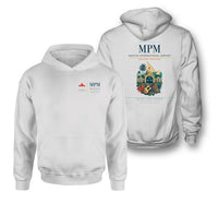 Thumbnail for Maputo International Airport (MPM) design on white double-side hoodie
