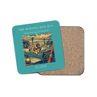Thumbnail for The Morning Mail Run - Designed Coasters design on turquoise 1-piece